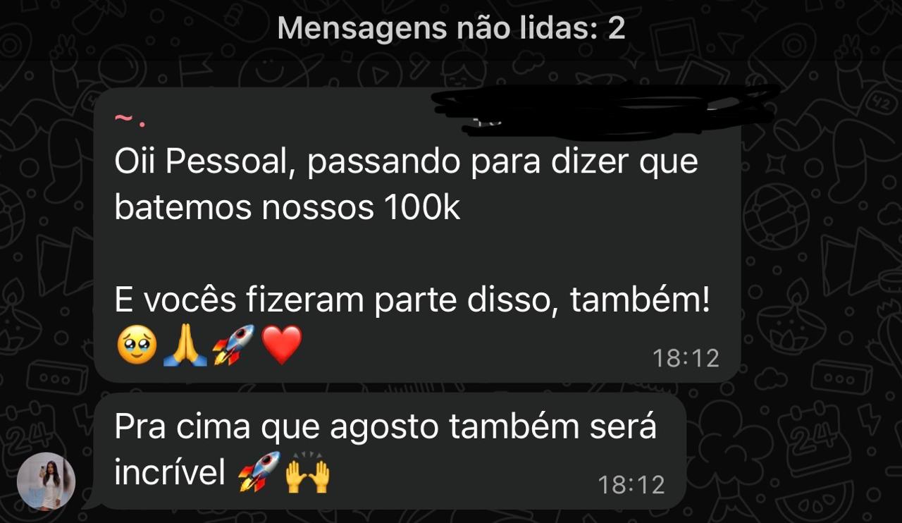 Salão batendo 100k no mês